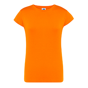 T-shirt promozionale da donna in cotone 145gr JHK REGULAR LADY TSRLCMF - Arancio
