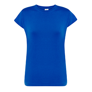 T-shirt promozionale da donna in cotone 145gr JHK REGULAR LADY TSRLCMF - Blu Royal