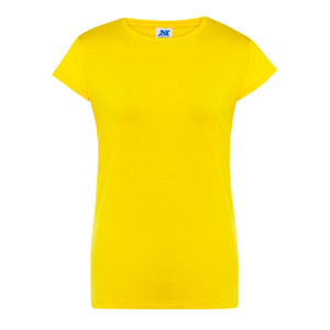 T-shirt promozionale da donna in cotone 145gr JHK REGULAR LADY TSRLCMF - Giallo Oro