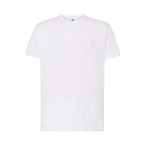 T shirt promozionale uomo bianca in cotone 150gr JHK REGULAR FIT TSRO150FIT-B - Bianco