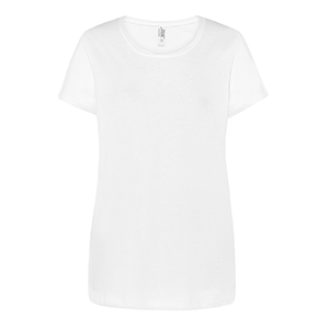 T shirt personalizzabile da donna bianca in cotone 150gr JHK PALMA TSULPLM-B - Bianco