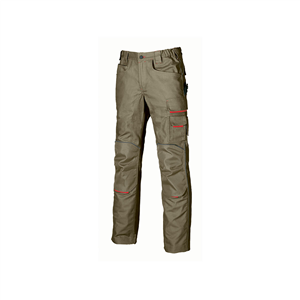 Pantalone FREE con dettagli reflex e ginocchiera linea DON'T WORRY U-Power U-DW022 - DESERT SAND