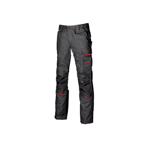 Pantalone FREE con dettagli reflex e ginocchiera linea DON'T WORRY U-Power U-DW022 - GREY METEORITE