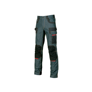 Pantalone da lavoro jeans stretch PLATINUM BUTTON linea EXCITING U-Power  U-EX069 - RUST JEANS