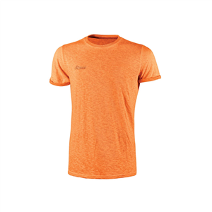 T-Shirt uomo fiammata FLUO linea ENJOY U-Power  U-EY195 - ORANGE FLUO