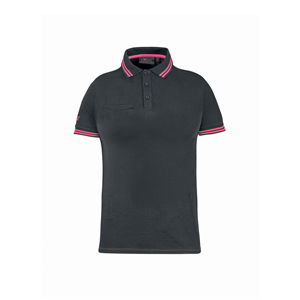 Polo da lavoro donna in cotone WAY LADY linea ENJOY U-Power  U-EY264L - GREY - FUCSIA