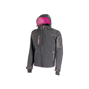 Giacca da lavoro da donna in Softshell SPACE LADY linea FUTURE U-Power  U-FU187L - GREY - FUCSIA