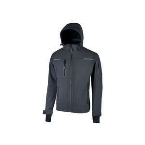 Giacca da lavoro in Softshell SPACE linea FUTURE U-Power  U-FU187 - ASPHALT GREY