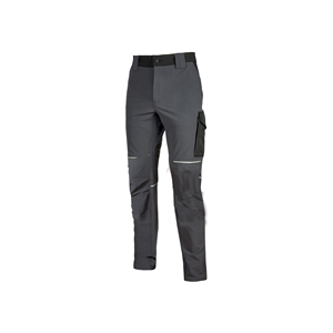 Pantalone da lavoro Slim Fit. WORLD linea FUTURE U-Power U-FU189 - ASPHALT GREY