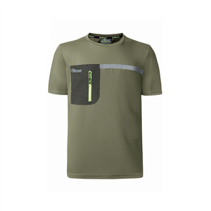 T-Shirt uomo con tecnologia HeiQ Smart Temp CHRISTAL linea FUTURE U-Power  U-FU248 - BURNT OLIVE