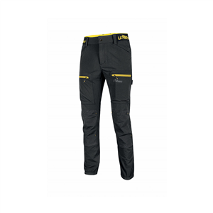 Pantaloni da lavoro estivi elasticizzati HARMONY linea FUTURE U-Power U-FU281 - BLACK CARBON