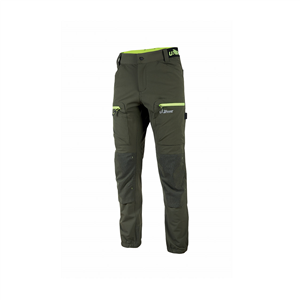 Pantaloni da lavoro estivi elasticizzati HARMONY linea FUTURE U-Power U-FU281 - DARK GREEN