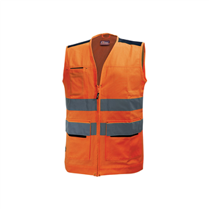 Gilet alta visibilità SMART linea HIGHLIGHT U-Power U-HL153 - ORANGE FLUO