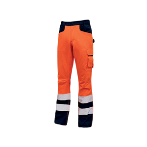 Pantalone alta visibilità LIGHT linea HIGHLIGHT U-Power  U-HL155 - ORANGE FLUO