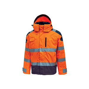 Parka alta visibilità DEFENDER linea HIGHLIGHT U-Power  U-HL161 - ORANGE FLUO