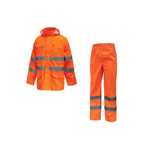 Completo giacca + pantalone impermeabile COVER linea HIGHLIGHT U-Power  U-HL168 - ORANGE FLUO