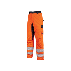 Pantalone alta visibilità impermeabile SUBU linea HIGHLIGHT U-Power  U-HL171 - ORANGE FLUO