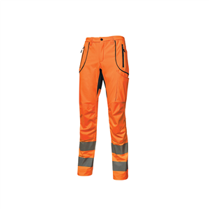 Pantalone da lavoro in Softshell REN linea HIGHLIGHT U-Power  U-HL186 - ORANGE FLUO