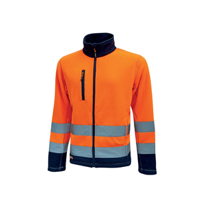 Giacca da lavoro in pile BOING linea HIGHLIGHT U-Power  U-HL207 - ORANGE FLUO