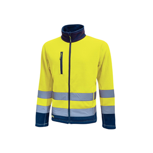 Giacca da lavoro in pile BOING linea HIGHLIGHT U-Power  U-HL207 - YELLOW FLUO