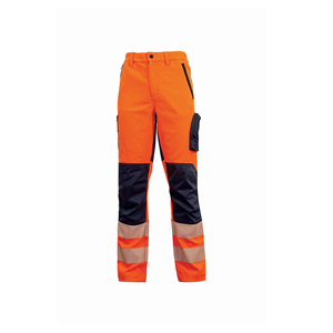 Pantaloni ad alta visibilità elasticizzati ROY linea HIGHLIGHT U-Power  U-HL222 - ORANGE FLUO