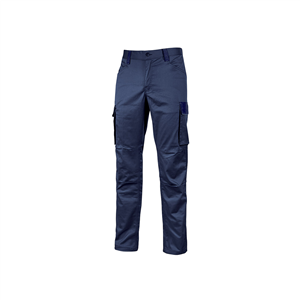 Pantalone da lavoro cargo CRAZY linea HAPPY U-Power U-HY141 - WESTLAKE BLUE