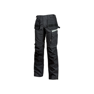 Pantaloni da lavoro con inserti reflex GORDON linea PERFORMANCE U-Power U-PE126 - BLACK CARBON
