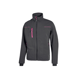 Giacca da lavoro da donna PLUTON LADY linea PERFORMANCE U-Power  U-PE178L - GREY - FUCSIA