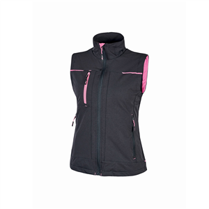 Gilet da lavoro da donna SATURN LADY linea PERFORMANCE U-Power  U-PE181L - GREY - FUCSIA