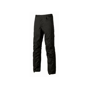 Pantalone con porta ginocchiera per il lavoro ALFA linea SMART U-Power U-ST068 - BLACK CARBON