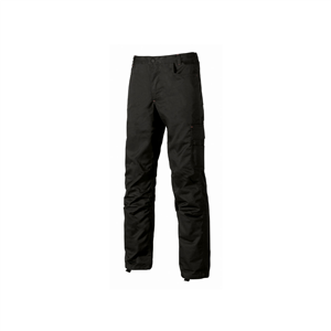 Pantalone con porta ginocchiera per il lavoro ALFA linea SMART U-Power  U-ST068 - BLACK CARBON