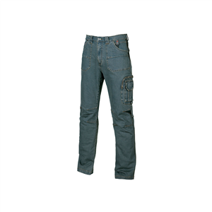 Pantalone da lavoro in jeans stretch TRAFFIC linea SMART U-Power  U-ST071 - RUST JEANS