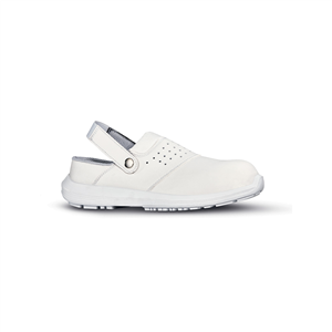 Scarpe antinfortunistiche a zoccolo da donna BREEZE linea WHITE68 & BLACK U-Power  U-UW60011 - SC