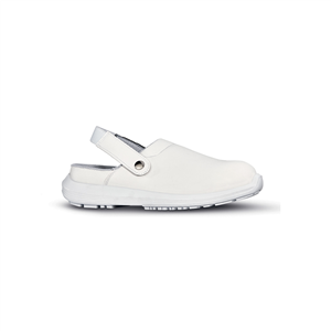 Scarpe antinfortunistiche bianche a zoccolo SURGE linea WHITE68 & BLACK U-Power  U-UW60041 - SC