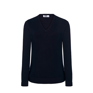 Maglia da donna con scollo a V in viscosa e nylon JHK WKBOSTONL - Blu Navy