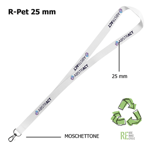 Lacci da collo personalizzati in rpet 25mm CORDON P25 ZG20624 - Versione base