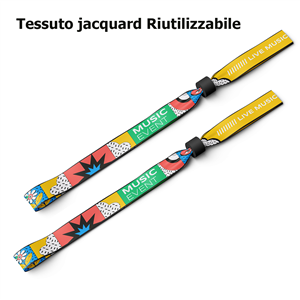 Braccialetti in tessuto ricamati  ZG24221 - Raso