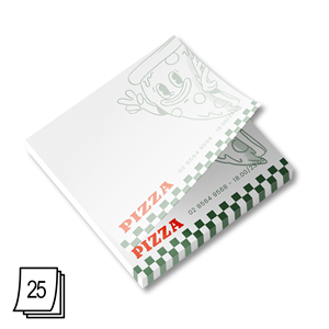 Notes personalizzato quadrato full-colour da 25 fogli ZL24000 - Carta