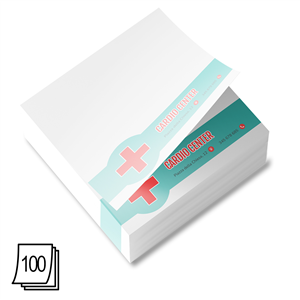 Memo personalizzati 100 fogli formato quadrato ZL24002 - Carta