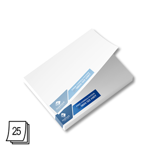 Memo personalizzati 25 fogli formato rettangolare ZL24003 - Carta