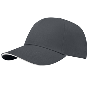 Cappellino da baseball personalizzabile in cotone riciclato con visiera sandwich Elevate NXT TOPAZ 37519