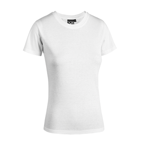 T-shirt personalizzabile da donna bianca in cotone 145gr Myday WOMAN E0423