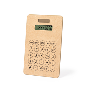 Calcolatrice 8 cifre in cartone riciclato VULCANO MKT1867