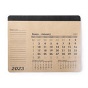 Tappetino mouse personalizzato con calendario in carta riciclata FLEN MKT6920