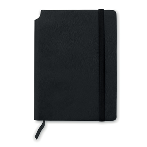Quaderno con elastico e copertina morbidacon tasca interna in formato A5 SOFTNOTE MO9108