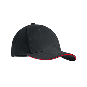 Cappellino da baseball personalizzato in cotone 6 pannelli DUNEDIN MO9644