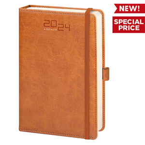 Agenda personalizzata giornaliera tascabile con copertina in termovirante e chiusura a elastico cm 9x15 PPB292