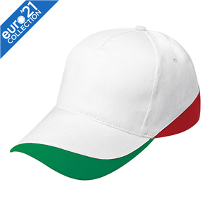 Cappellino personalizzabile in cotone 5 pannelli STRIPE PPM093