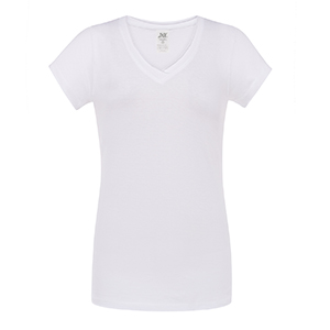 Maglietta personalizzabile da donna bianca in cotone 120gr JHK SICILIA TSULSCL-B