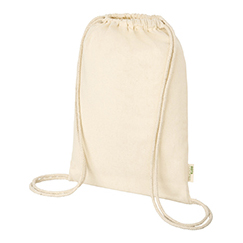 String bag personalizzata in cotone biologico natural color ORISSA